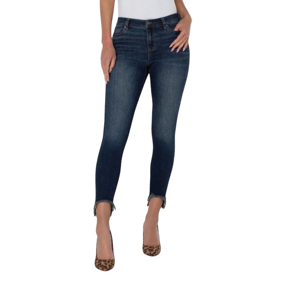 Liverpool Piper Hugger Ankle Fray Hem Skinny Jean Gleason 10/30